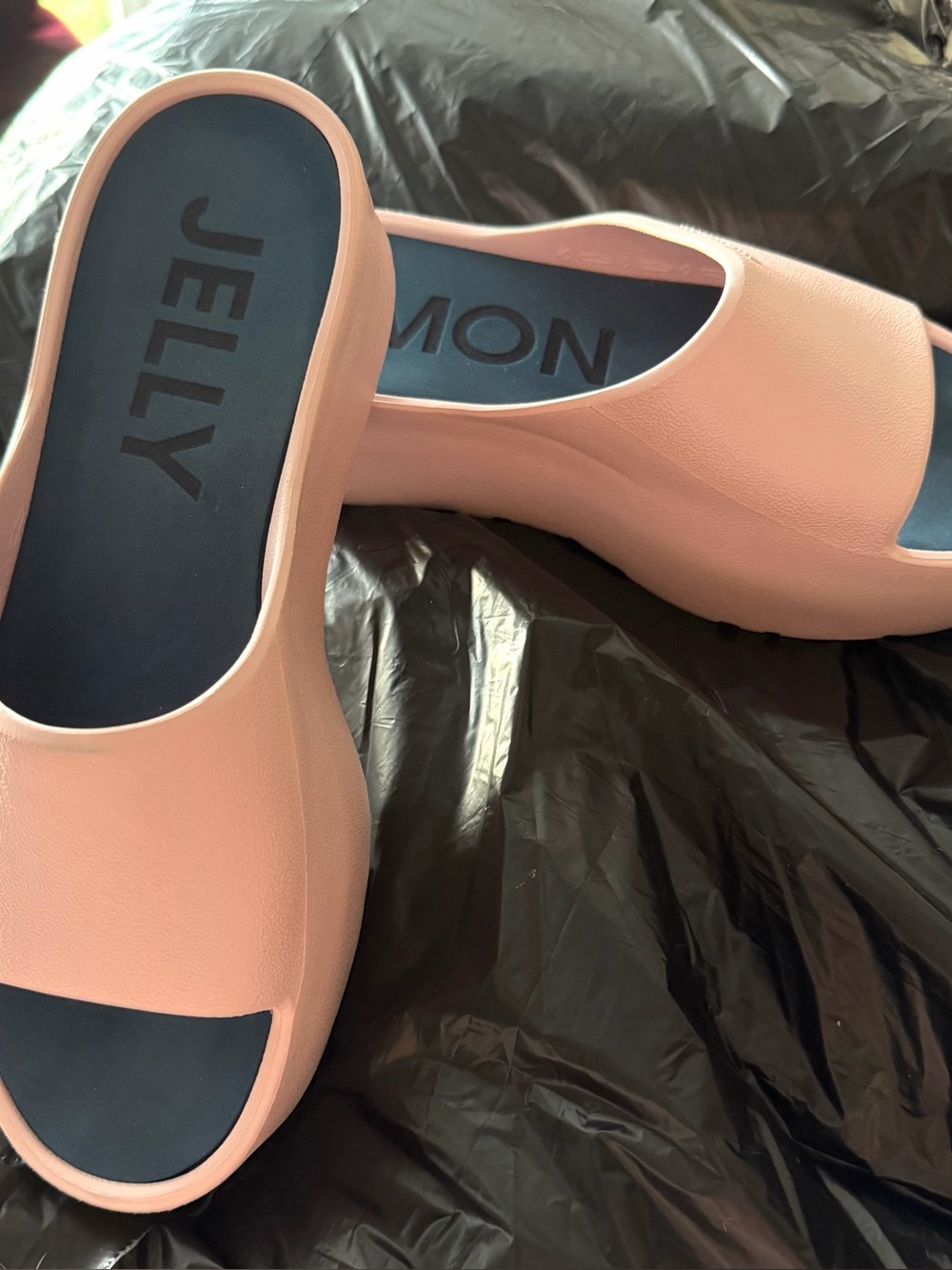 Lemon Jelly Sunny platform slide sandals